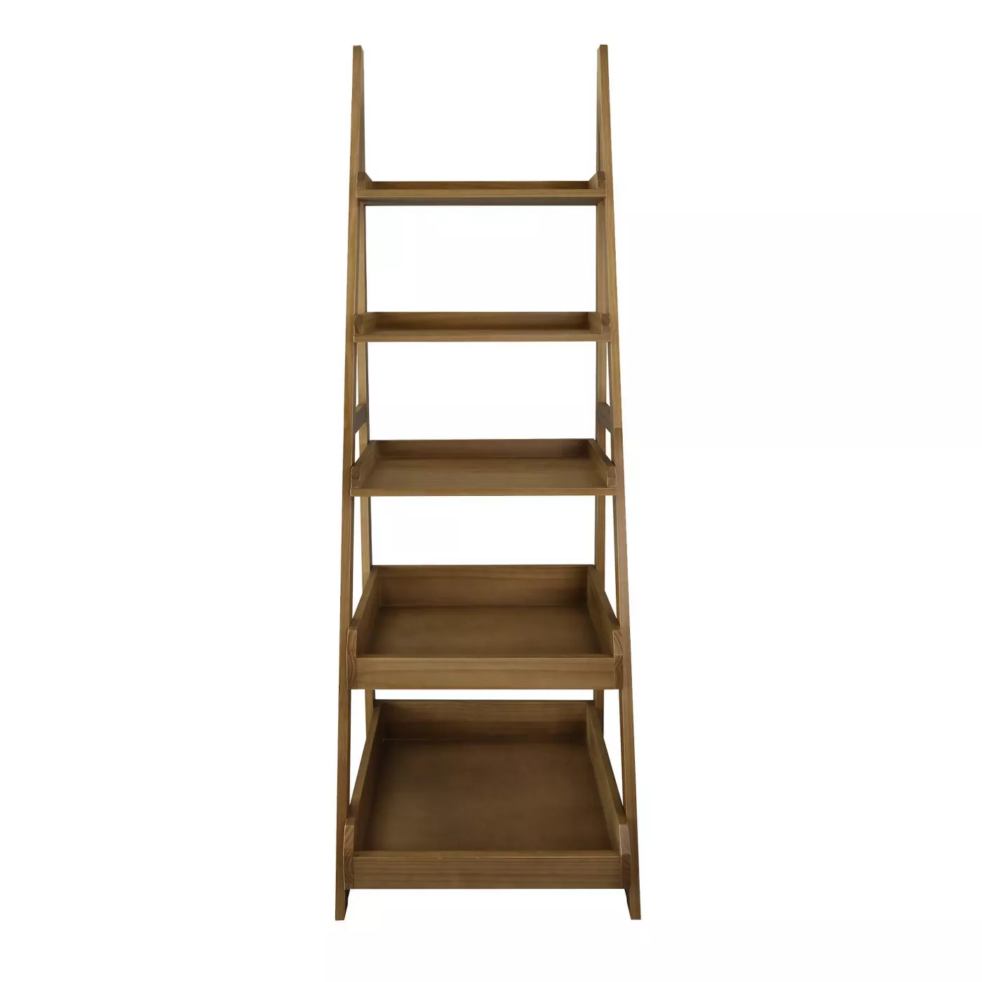 74" 5 Shelf Ladder Bookcase Alpine Gray - Flora Home - image 2 of 12