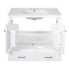INFURNIC Vanity Tables, Elegant Compact Bathroom Vanity with Ample Storage for Small Spaces and Easy Maintenance, White, 18"*36"*34" - 4 of 4