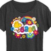 Women's - Peanuts - Peace Floral & Colorful Woodstock Short Sleeve Graphic T-Shirt - 2 of 4