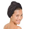 MICRODRY 2pk Ultra Absorbent Quick Drying Hair Towel/Hair Turban - 2 of 3