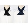 Allegra K Women's Adjustable Snap Button Criss-Cross Bow Tie - 4 of 4