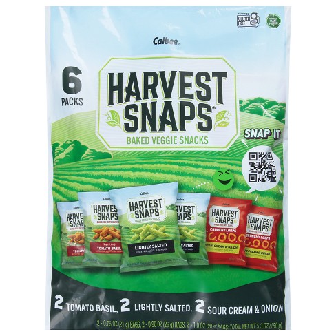 Harvest Snaps Lightly Salted Snapea Crisps 3.3oz Bag