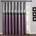 Home Boutique Night Sky Window Curtain Panel Purple/Gray Single 100x84