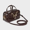 Small Satchel Crossbody Bag - A New Day™ Brown - 3 of 4