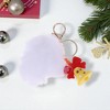 Unique Bargains Christmas Keychain with Double Ring and Lobster Clasp Alloy Plush 1 Pc - 4 of 4