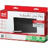 One For All® Suburbs Line Pro Amplified Indoor Flat HDTV Antenna with Automatic Gain Control in Black - 4 of 4