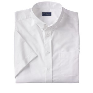KingSize Men's Big & Tall Tall Wrinkle Free Short-Sleeve Oxford Dress Shirt - 1 of 4