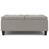 Sapphtopaz Modern Ottoman with Storage Square Upholstered Coffee Table with Lift-Up Top Versatile Storage Bench for Living Room, Entryway - 4 of 4