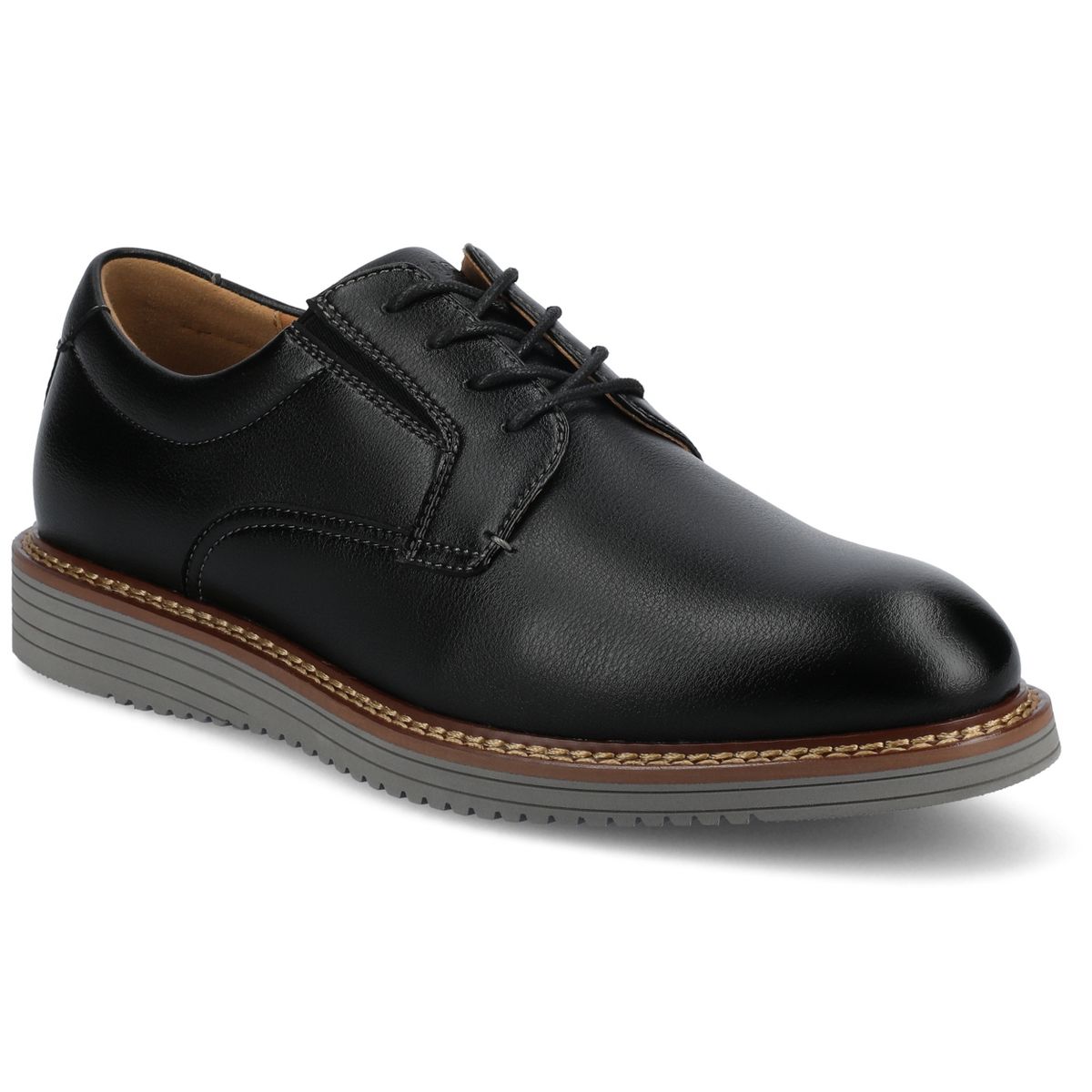 Vance Mens Killian Medium and Wide Width Plain Toe Casual Hybrid Dress Shoe