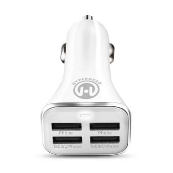 HyperGear High-Power 34W Quad USB Car Charger