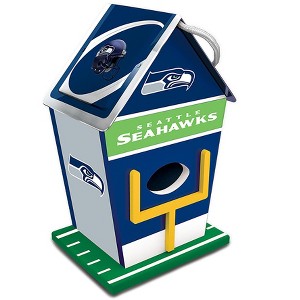 MasterPieces Officially Licensed NFL Seattle Seahawks outdoor wood birdhouse! - 1 of 3