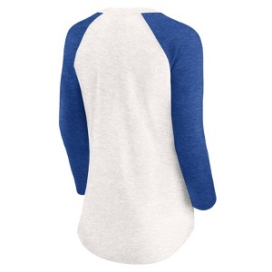 MLB Texas Rangers Women's White 3/4 Sleeve Fashion T-Shirt - 1 of 3