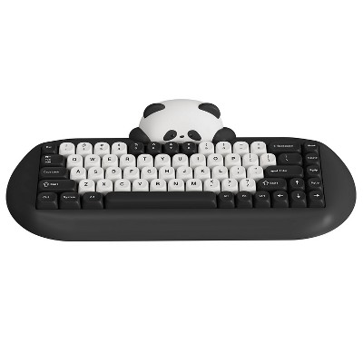 MaseiKar C68 Panda Wireless Mechanical Gaming Keyboard,68 Keys Layout with PBT Keycaps,RGB Backlit, Hot Swappable,BT5.0/2.4G/Wired