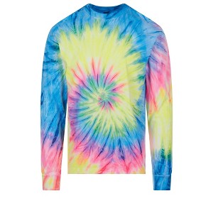 DARESAY Long Sleeve Tie Dye T-Shirt, For Men, Women And Teens (Up to 5XL) - 1 of 4