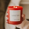 Sweet Water Decor Love You 15oz Red Matte Jar Soy Candle - 2 of 3
