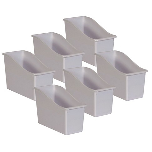 Assorted Confetti Large Plastic Storage Bins - 6 Pack