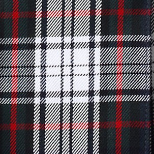 evergreen/white plaid