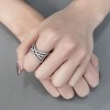 Slickblue Stainless Steel CZ Ring for Women, Polished Finish, Clear Stone, Lightweight & Comfortable, Size 5-10 - 2 of 4