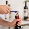 True TrueTap Double Hinged Waiter’s Corkscrew, Navy Wine Bottle Opener with Foil Cutter, Wine Key - 2 of 4