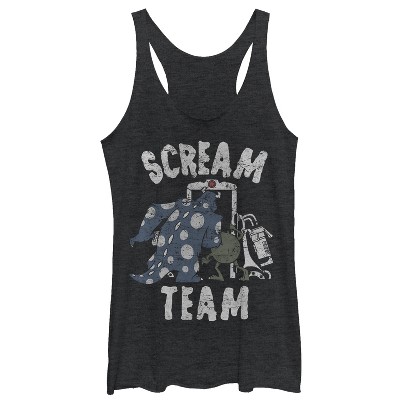 Women's Monsters Inc Scream Team Racerback Tank Top : Target