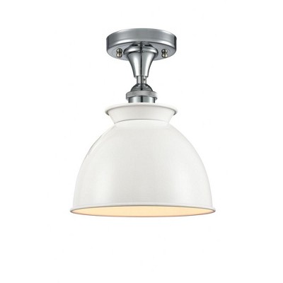 Adirondack - 1 Light Semi-Flush Mount In Industrial Style-12 Inches Tall and 8.5 Inches Wide