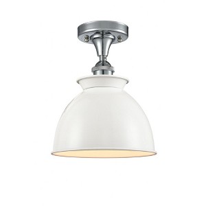 Adirondack - 1 Light Semi-Flush Mount In Industrial Style-12 Inches Tall and 8.5 Inches Wide - 1 of 1