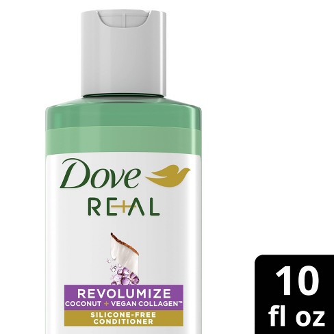 Dove Beauty Real Revolumize Coconut & Vegan Collagen Silicone-free Conditioner - 10 Fl Oz