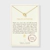 Tiny Tags 14K Gold Ion Plated with White Enamel Snowman Necklace - Gold - 3 of 4