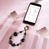 Pavilion Gift Company - Black Crystal Wristlet - Beaded Hands-Free Gold Wrist Strap - Cell Phone Accessories - 2 of 4