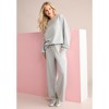 Roaman's Women's Plus Size Comfort+ Fleece Lace Shoulder Sweatshirt - 4 of 4