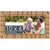 PosterPalooza | 10x6 Wide Bamboo Picture Frame, UV Acrylic, 4 Finishes - Brown, Black, Silver, and Natural - 2 of 4