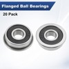 Unique Bargains Chrome Steel Rubber Shielded Flanged Ball Bearing - 4 of 4