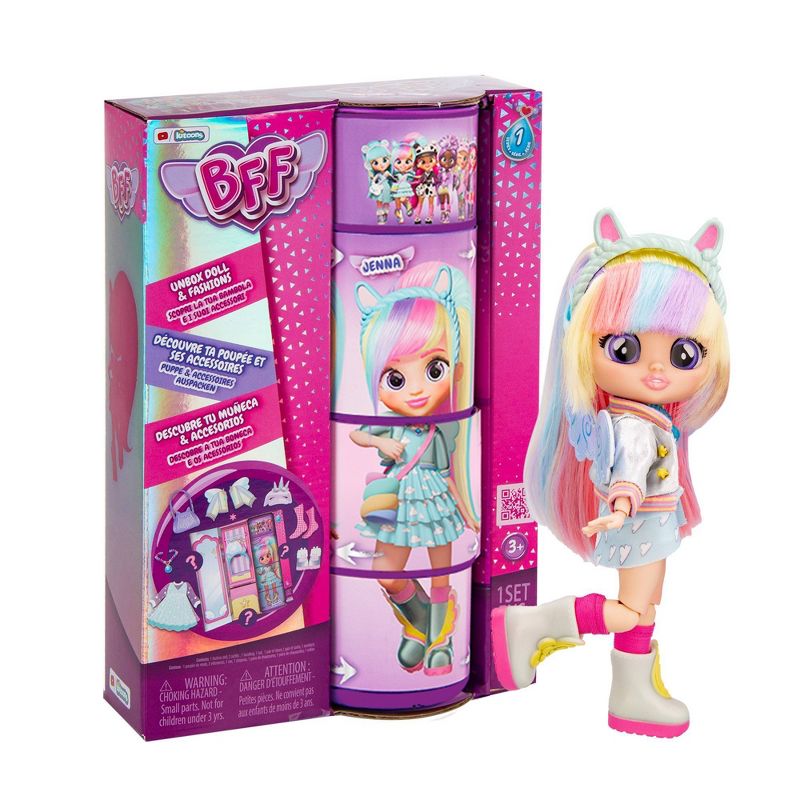 Cry Babies BFF Jenna Fashion Doll with 9+ Surprises, 1 of 13