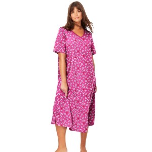 Dreams & Co. Long Print Sleepshirt - 1 of 4