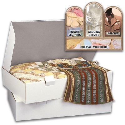 PROP-IT Acid-Free Museum Quality Storage Chest for Textiles-Extra Large Size 6"X18"X40"