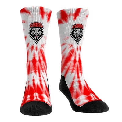 NCAA New Mexico Lobos Adult Tie Dye Socks - L/XL