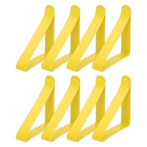 Unique Bargains Stainless Steel Windproof Anti-Rust Tablecloth Clips 8 Pcs - 1 of 4