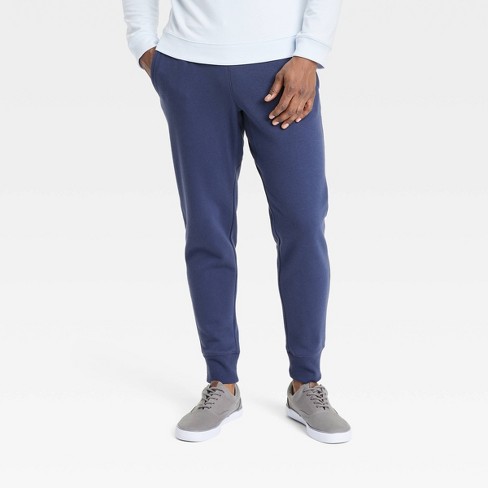 Men's Cotton Fleece Joggers - All In Motion™ Navy Blue XXL