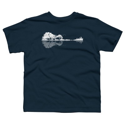 Boy's Design By Humans Nature Guitar By Maryedenoa T-Shirt