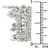 Slickblue Women's Clear Cubic Zirconia Crown Eternity Ring, Baroque Style, Size 5-11, Rhodium Plated - 4 of 4
