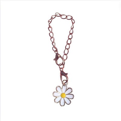 CharCharms Handle Charms Flower: Zinc Alloy Cup Charm for Teen Drinkware Accessories, Hand Wash, 4.5" x 3"