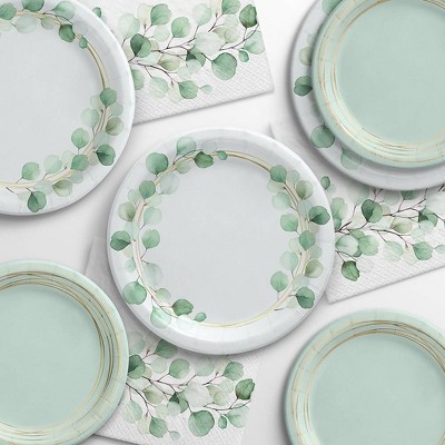 Wholesale Disposable Tableware - Sage Green