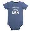 Hudson Baby Infant Boy Bodysuit, Short and Sock, Mamas Little Man - 3 of 4