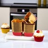 Unique Bargains Square Shape Disposable Baking Cups Aluminum Foil 3.35"x3.35"x1.38" 50 Pcs - 2 of 4