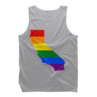 Adult Design By Humans California State Pride Flag By Galvanized Tank Top