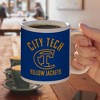 New York City College of Technology Yellow Jackets Logo Ceramic Coffee Mug Novelty Gift Mugs for Coffee Tea and Hot Drinks 11oz White - 4 of 4
