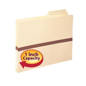 Smead File Pocket, 2/5-Cut Printed Tab, Reinforced, Letter Size, Manila, 50 per Box (75487) - 1 of 4