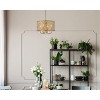 Elegant Lighting Elise 17 inch pendant in brass - 2 of 4