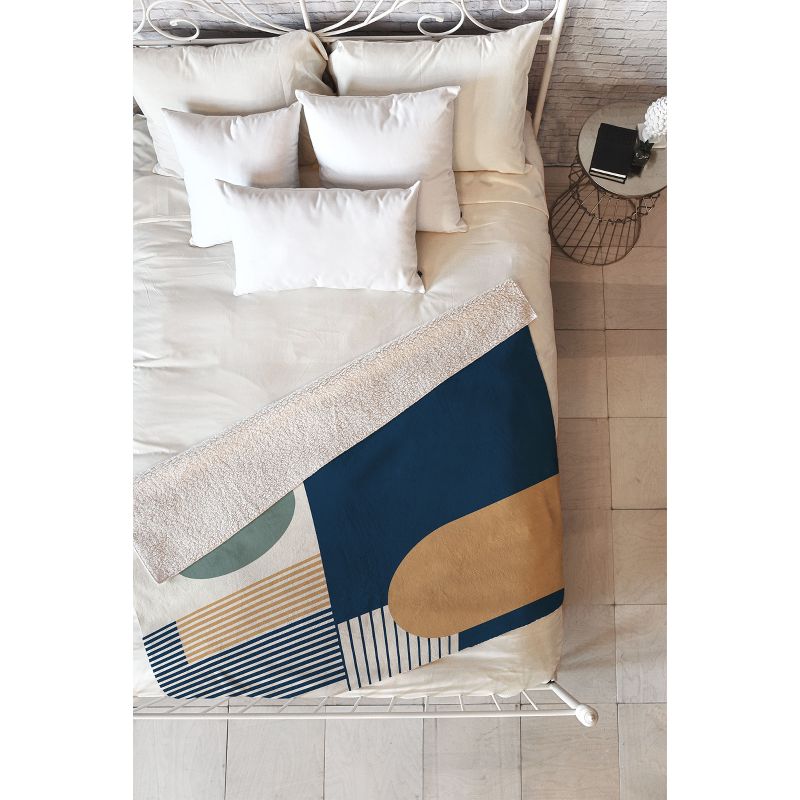 Sheila Wenzel-Ganny Cool Color Palette Pattern 50" x 60" Fleece Blanket - Deny Designs, 1 of 3
