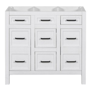 36 inch large capacity bathroom storage cabinet vanity (excluding sink) - 1 of 4